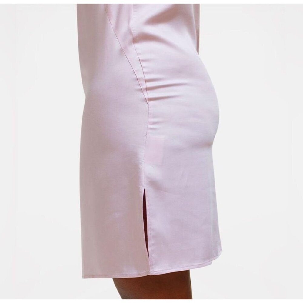NWT Silky Bamboo Slip Dress Rose Pink Soft Cooling Fabric Sizes S,L - Picture 5 of 7